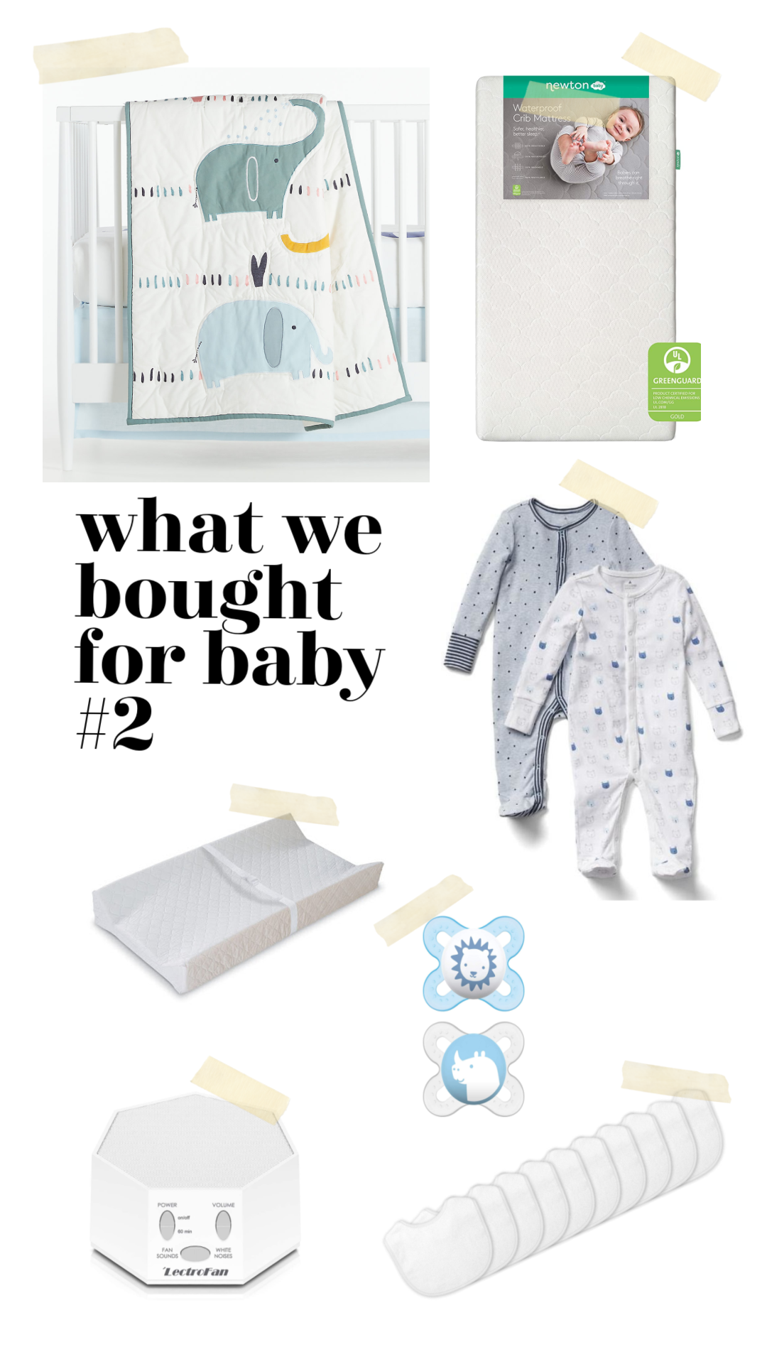 baby items to buy for second baby